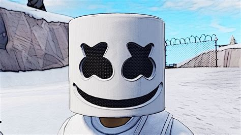 How To Draw Fortnite Marshmello Face