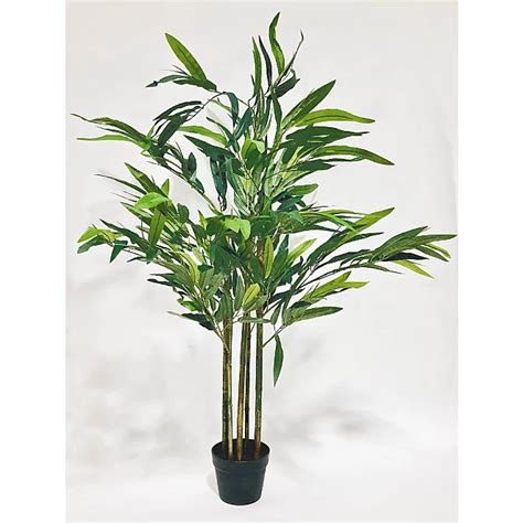 Artificial Bamboo Plant In Black Pot 14m Home George Bamboo