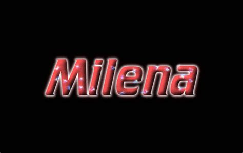 Milena Logo Free Name Design Tool From Flaming Text