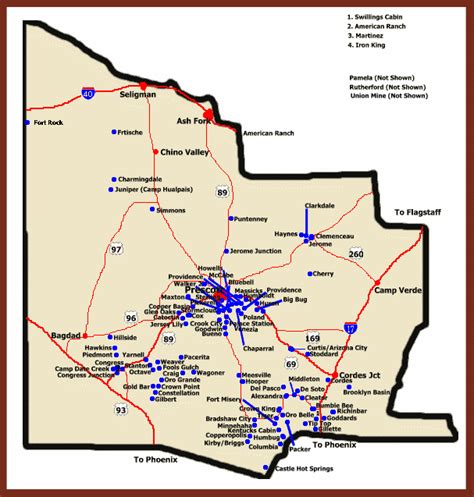 Ghost Towns Of Arizona Yavapai County Arizona Ghost Towns