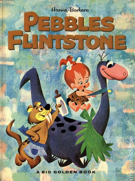 Pebbles Flintstone Hc 1963 Golden Press A Big Golden Book Comic Books