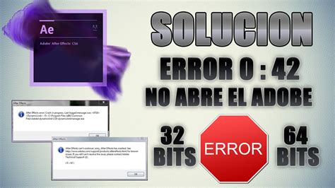 After Effects Solucion del error 0 42 (Funciona) 2016 - YouTube