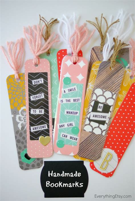 Diy Handmade Bookmarks Tatertots And Jello