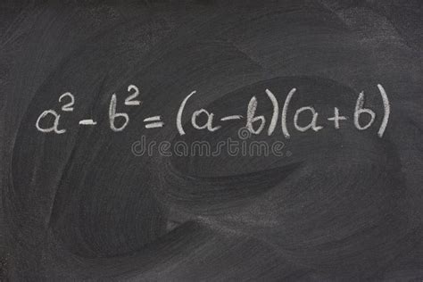 Simple Mathematical Formula On A Blackboard Stock Image Image Of