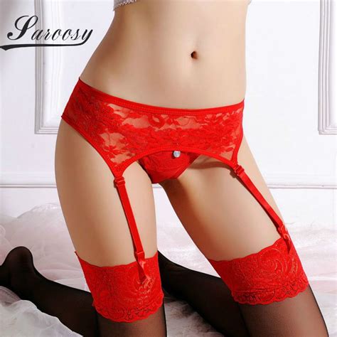 Pin On Sexy Women Lace Black White Red Brand Garter Temptation Female