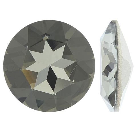 Bling 1201 Fancy Round Stone Black Diamond 27mm Dreamtime Creations