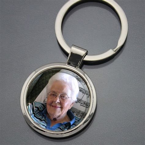 Custom Photo Keychain In Loving Memory Memorial Key Ring Key Holder