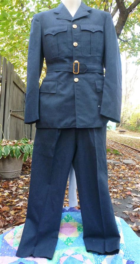 1957 Vintage Rcaf Airforce Militaria Uniform Airman Suit