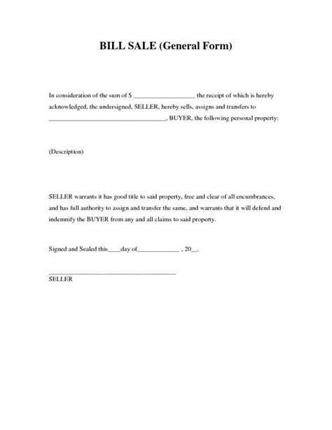 Free General Bill Of Sale Form Pdf Word Do It Yourself Forms Free Vrogue