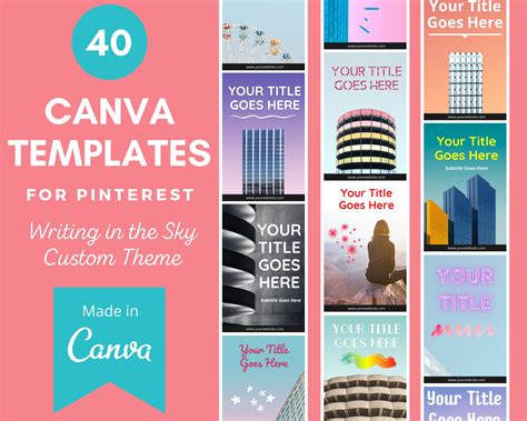40 Canva Templates For Pinterest Pinterest Templates Etsy