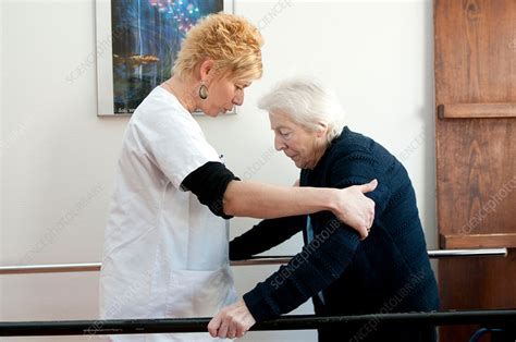 Elderly Person In Physical Therapy Stock Image C0141943 Science Photo Library