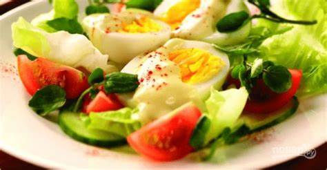 Диета овощи яйца мясо