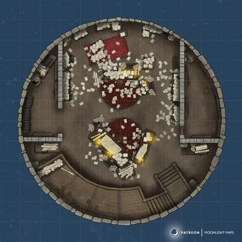 Oc Wizard S Research Chamber Endless Tower X Battlemaps Dnd World Map Wizard S