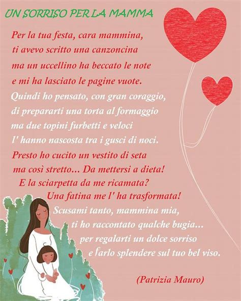 Un Sorriso Per La Mamma Poesia Per La Festa Della Mamma Festa Della