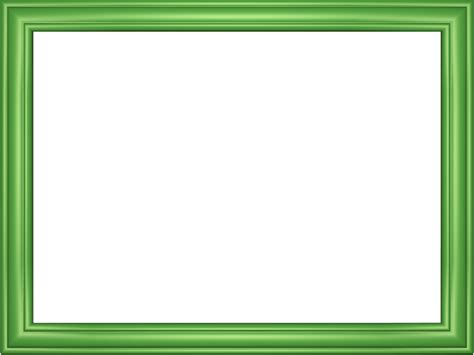 Light Green Elegant Embossed Frame Rectangular Powerpoint Border 3d