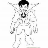 Coloring Strange Dr Squad Hero Super Modok Coloringpages101 sketch template