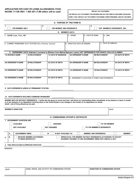 Navmc 11106 1989 2022 Fill And Sign Printable Template Online Us