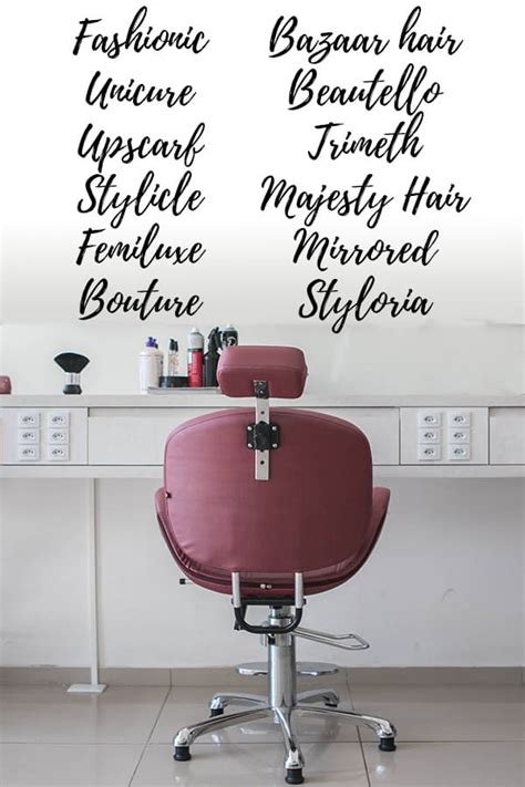 There is a special hair salon to satisfy from head to toe! 38+ Beauty Parlour Names Ideas - AUNISON.COM