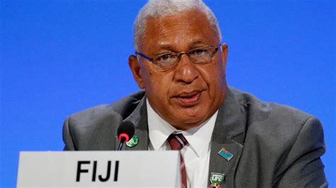 Fiji Prime Minister Frank Bainimarama Slams Australias Climate Plans