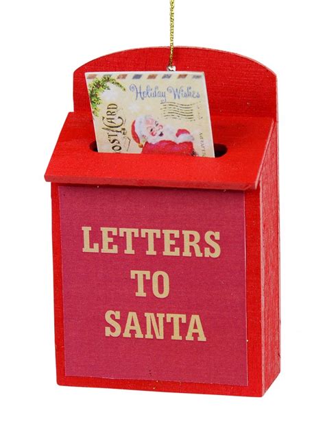 Red Letter To Santa Mailbox Hanging Ornament 90mm Product Archive