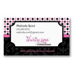 Start by connecting with a consultant! Thirty One Business Cards on Pinterest | Thirty One ...