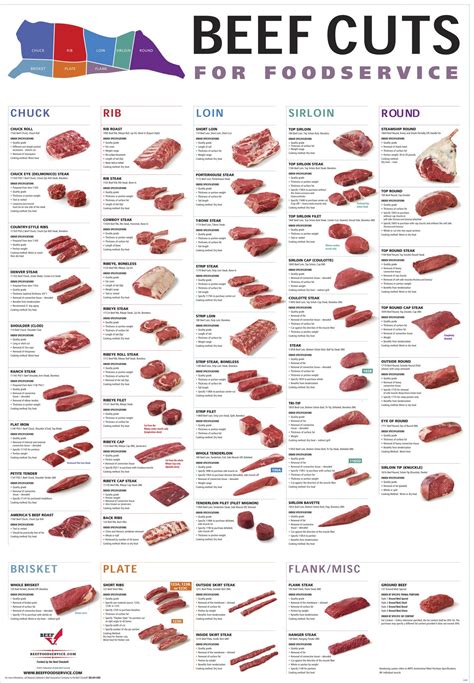 Beef Cuts Of Meat Chart