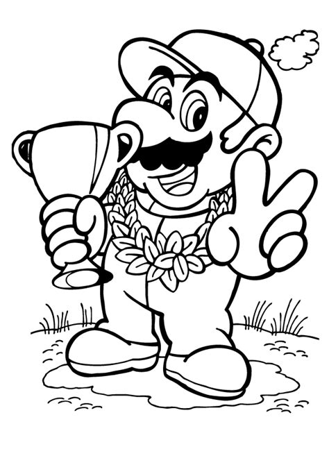 Coloring Pages For Kids Super Mario Super Mario Coloring Pages