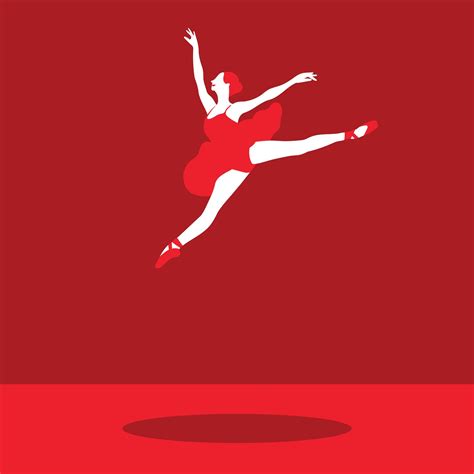 Ballerina Jumping In The Air 1211917 Vector Art At Vecteezy