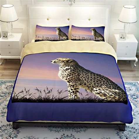 3d Animal Cheetah Print Bedding Sets Twin Queen King Size