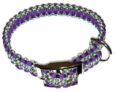 Create a braided dog collar using paracord for durability. Paracord Dog Collar braided dog collar for big by BarrysParacord