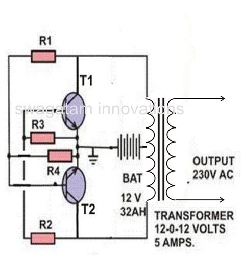 Simple Inverter Circuit Diagram Using Mosfet