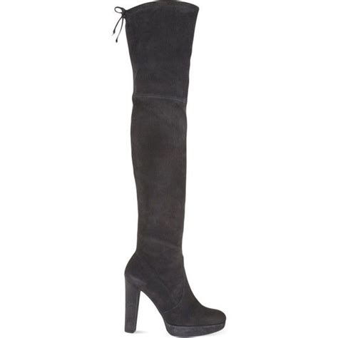 Highland Knee High Suede Boots Suede Boots Knee High Black Suede