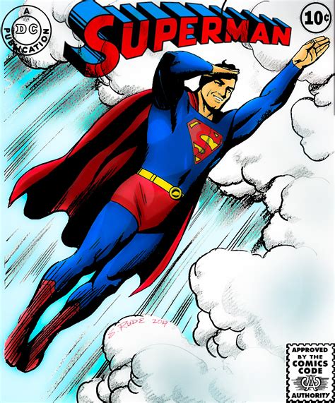 Superman Sketch By Steve Rude That Turned Into A Comic Cover I