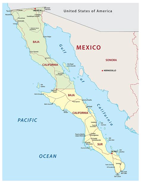 Map Mexico Baja Get Map Update
