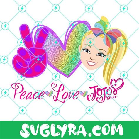 Peace Love Jojo Siwa Png Jojo Siwa Png Kids Png Peace And Love