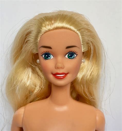 Barbie Nude Doll Blue Eyes Long Blonde Hair Side Hair Twist My Xxx Hot Girl