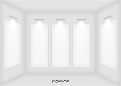 Simple White Studio Light Background White Frames Simple White