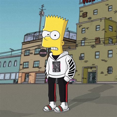 Gucci Bart Simpson Wallpapers On Wallpaperdog