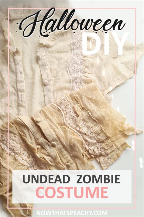 6 steps to making the coolest undead zombie costume halloween diy now thats peachy