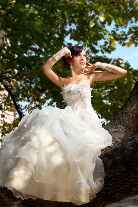 Bride In Flowers Stock Image Image Of Girl Fashion 17185745