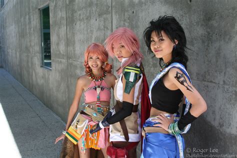 Final Fantasy Xiii Trio By Digitalhikari Cosplay Girls Obsolete Gamer