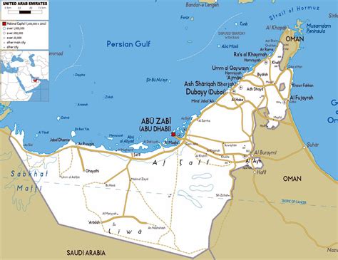 Abu Dhabi Island Map