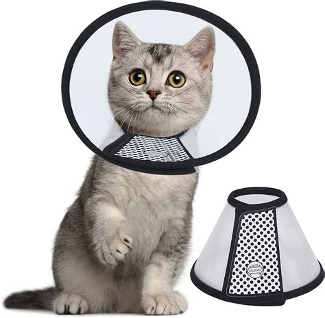 Vivifying Cat Cone Collar 58 Inches Lightweight Plastic Cat Recovery