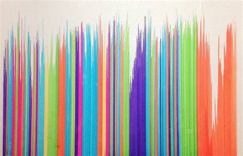 Colored Lines Drawing By Eda Oslu Saatchi Art