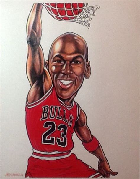 Michael Jordan Caricature By Larry Weber Celebrity Caricatures