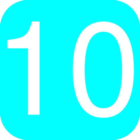 Ten Number 10 3d Png Clip Art Library