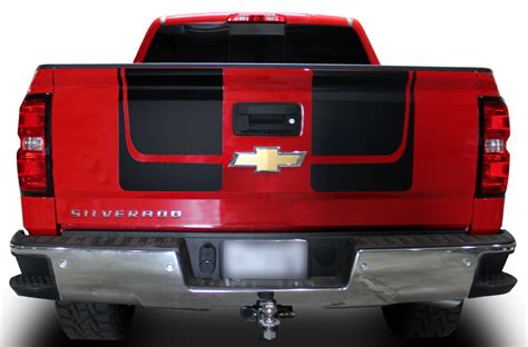 Chevy Silverado 14 16 Vinyl Graphics For Hood And Tailgate