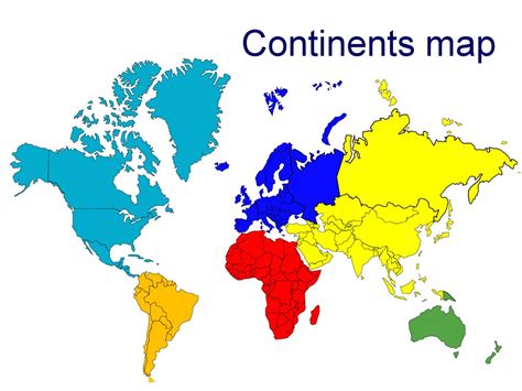 World Map Individual Countries Online Presentation
