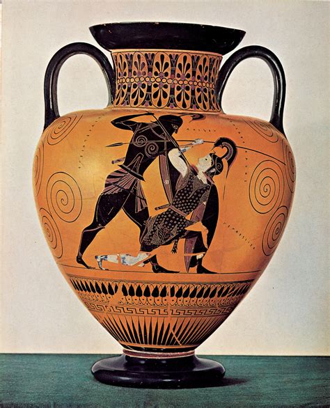 98 An Athenian Black Figure Amphora By Exekias Achilles Kills The