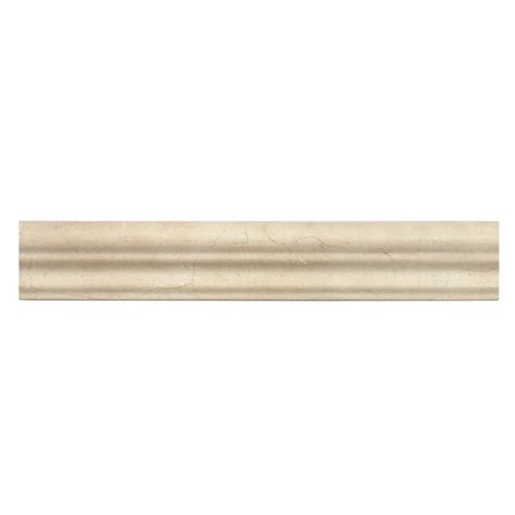 Stone center online carrara white marble 2x12 chair rail bullnose trim molding polished for kitchen backsplash bathroom flooring shower surround dining room entryway corrido spa (1 piece) 4.5 out of 5 stars 4. Seven Seas Crema Marfil 2" x 12" Polished Marble Chair ...